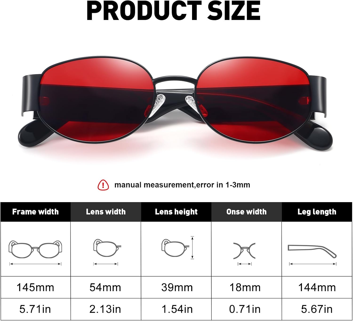 Retro Oval Sunglasses for Women Men Trendy Shades Sun Glasses Plastic Frame UV400 Protection - Image 5