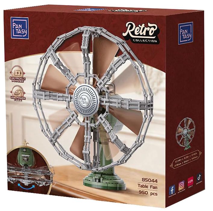 PAN TASY - Pantasy Retro Collection Construction Set - Fan Table (34 cm) - 6973817324826