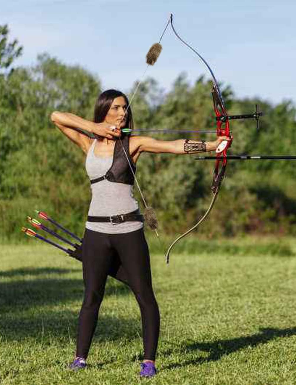 THREE ARCHERS 2pcs String Silencer Traditional Archery Bowstring Dampeners Beaver Balls to Reduce Vibration and Noise for All Archery Bow : Sports & Outdoors