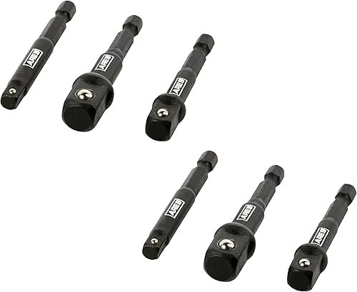 Miniatura 47 de ARES 22046 - Juego de 3 extensiones de tambaleo de impacto de 3 pulgadas – 1/4 pulgadas, 3/8 pulgadas y 1/2 pulgadas, extensiones de tambaleo que