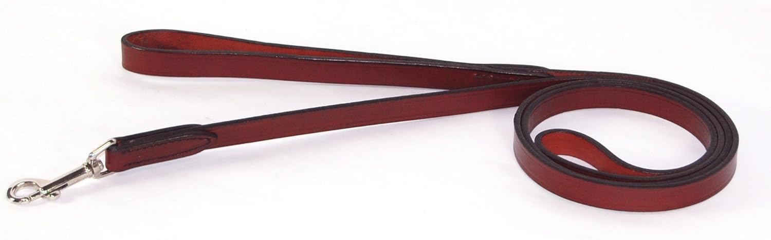 Hamilton 5/8" x 6' Burgundy Leather Training Dog Lead