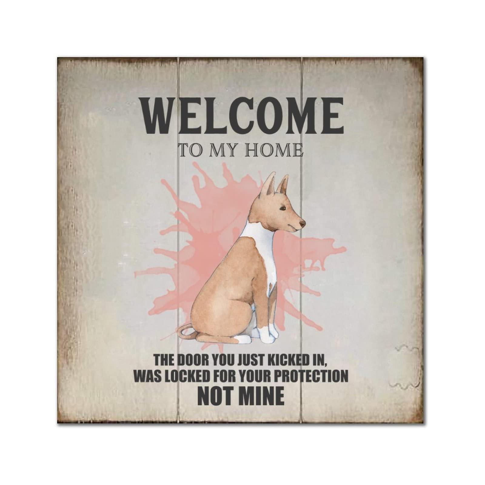 Plaque bois Welcome to My Home pour habiller un mur vide et creer une ambiance chaleureuse