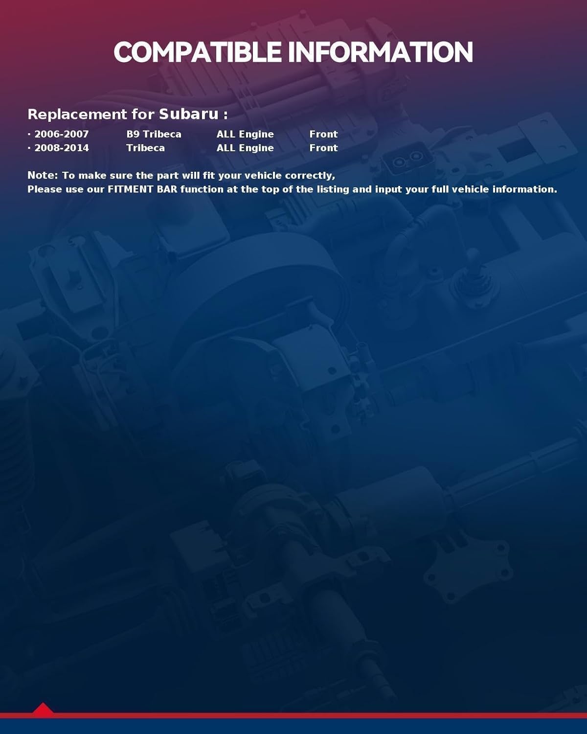 KAX 513239 2PCS Front Wheel Hub Bearing Compatible with Subaru Tribeca 2008-2014, Subaru B9 Tribeca 2006-2007,5 Lug