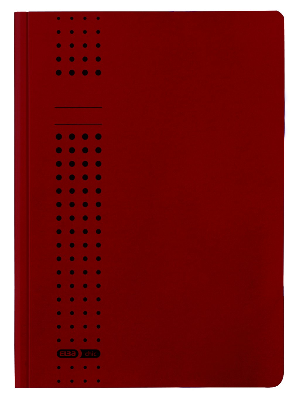 ELBA 100091171 teczka na dokumenty w kolorze bordowym, z 3 wewnętrznymi klapkami DIN A4, idealna do biura, szkoły i mobilnej organizacji