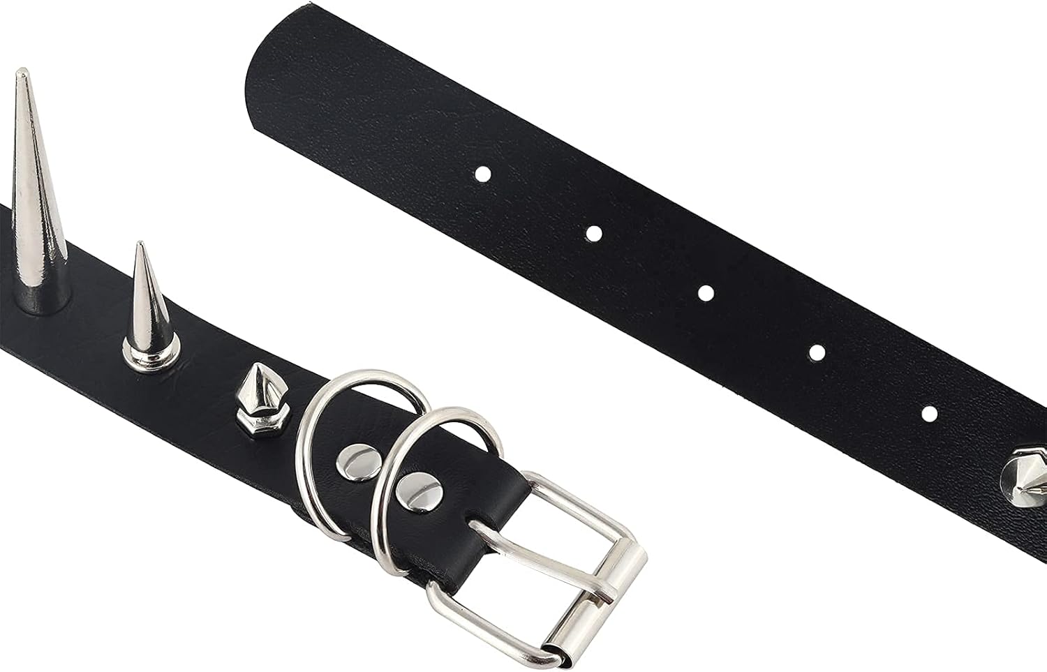 FNQUFUJ Goth Necklaces Long Spiked Choker Punk Rock Collar Halloween Costume Jewelry Gothic Accessories - Image 5