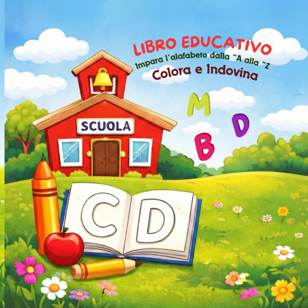 LIBRO EDUCATIVO: Impara l'Alfabeto dalla "A alla "Z - Colora e Indovina