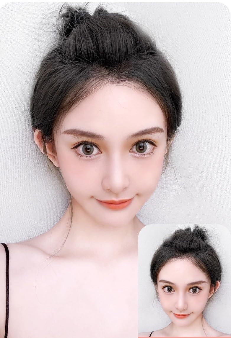 Thick Side Bangs Clip in Bangs Real Human Hair Bangs Fringe Swept Bangs Extensions Clip On Bangs Fashion Natural look Hairpiece for girls