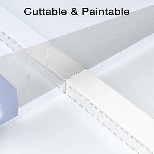 Miniatura 6 de Kit de tapacables de 0.945 x 0.551 in, cubiertas de alambre pintables con cinta adhesiva, corrector de cables de pared y conectores para