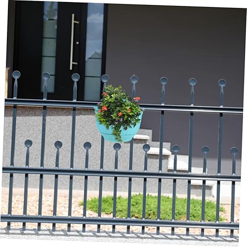 Miniatura 7 de Gogogmee Maceta de plástico para colgar en la pared de media ronda para jardinera decorativa de pared