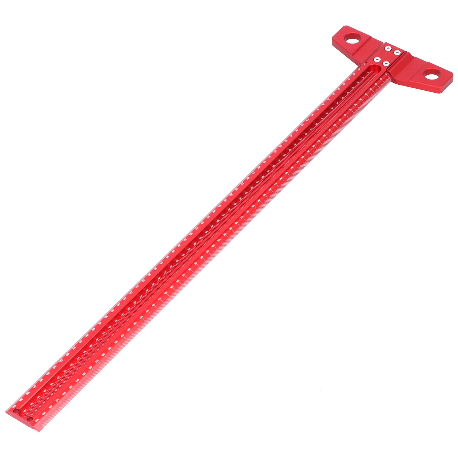 Haofy Regla Cuadrada en T de Aleación de Aluminio con Placa Posterior Extraíble, Trazador de Carpintería Preciso para Diseño y Medición, para Carpintero y Carpintero de Bricolaje (600 mm)