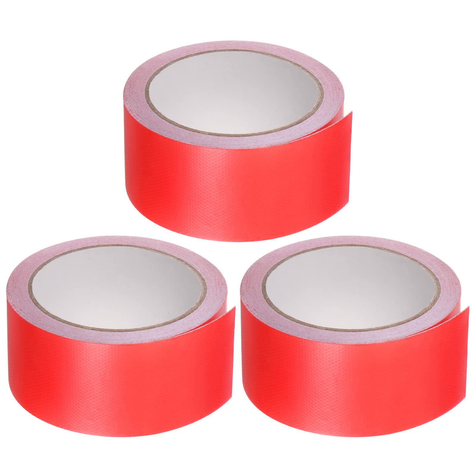 KeuLen Klebeband, Planen-Reparaturband, Zelt-Reparaturband, 3 Stück, 5,1 cm x 4,6 m, universelles wasserdichtes Markisentuch-Reparaturband for Bastelarbeiten, Heimwerker, Outdoor-Zelt, rot