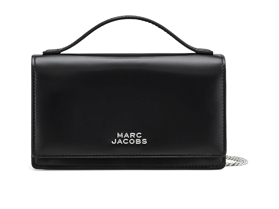Marc Jacobs The Glam Mirror Mini Bag Cross Body Women's Handbags Black, Leather