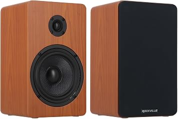 Rockville 2 RockShelf 58C 360W Wood 5.25" Home Theater Bookshelf Speaker/8 Ohm