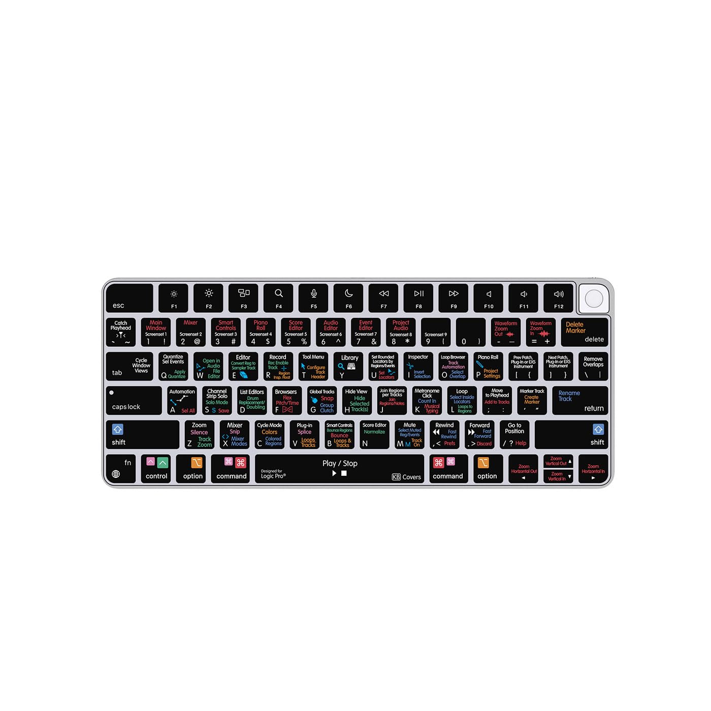 KB Covers Custodia per tastiera Logic Pro compatibile con Magic Keyboard w/Touch ID (2021+)