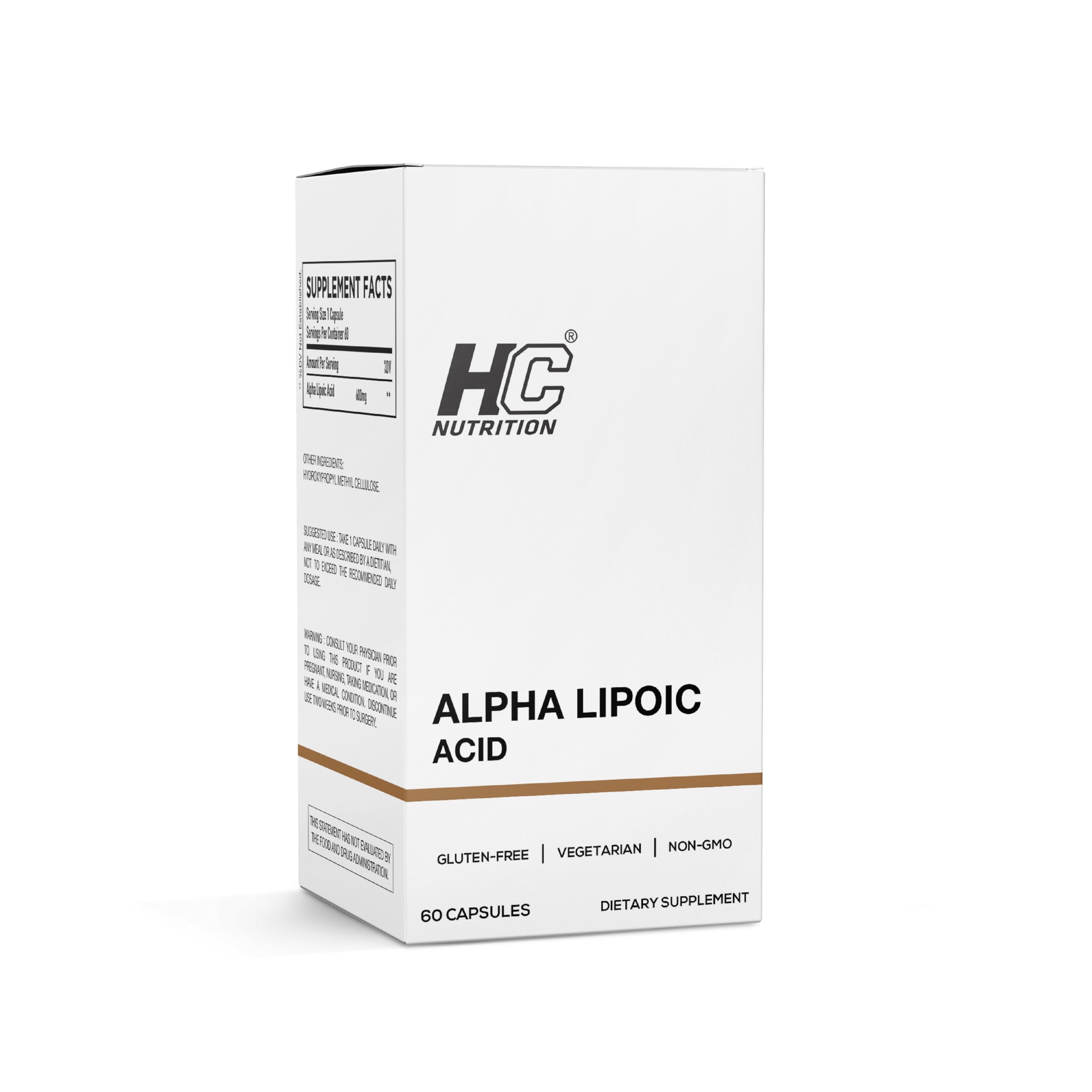HC NUTRITIONHC NUTRITION Alpha Lipoic Acid 600mg | 60 Capsules