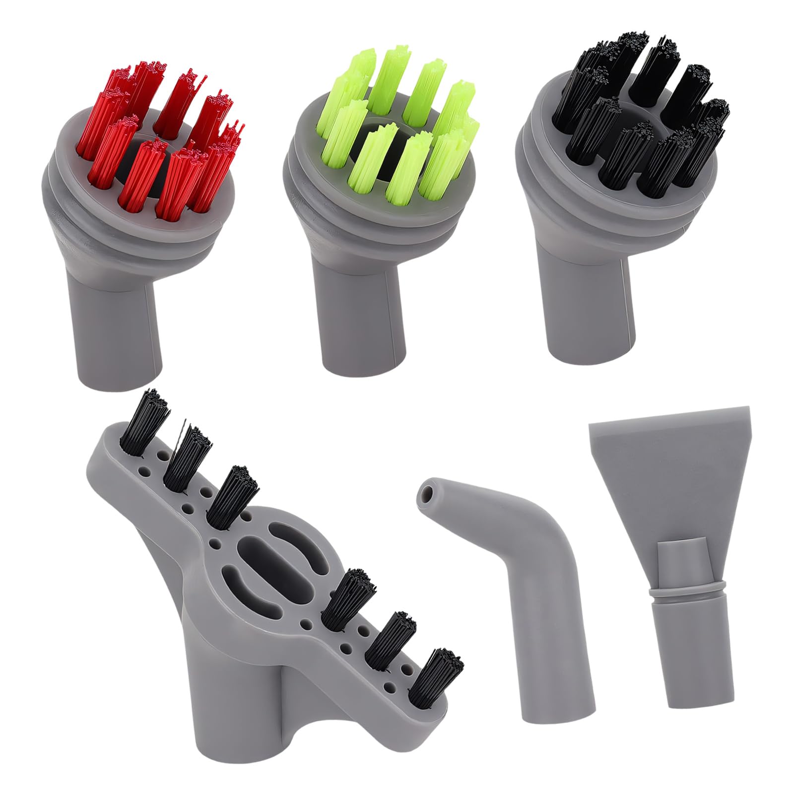 alloneslife Hard Brush Wall Crevice Spare Parts Cleaner Brushes Set for 39N7A, 39N7V, 39N7H, 39N71, 39N72 Enduring Set Nozzles Accessories High Temperature Brushes