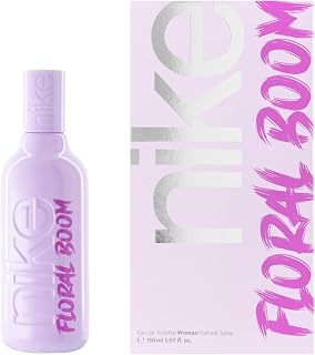 NIKE - Floral Boom 150 ml, Colonia Mujer, Perfume Formato Spray, Eau de Toilette Natural y Femenina, Aroma Almizclado Floral, Fragancia Dulce, Intensa y de Larga Duración