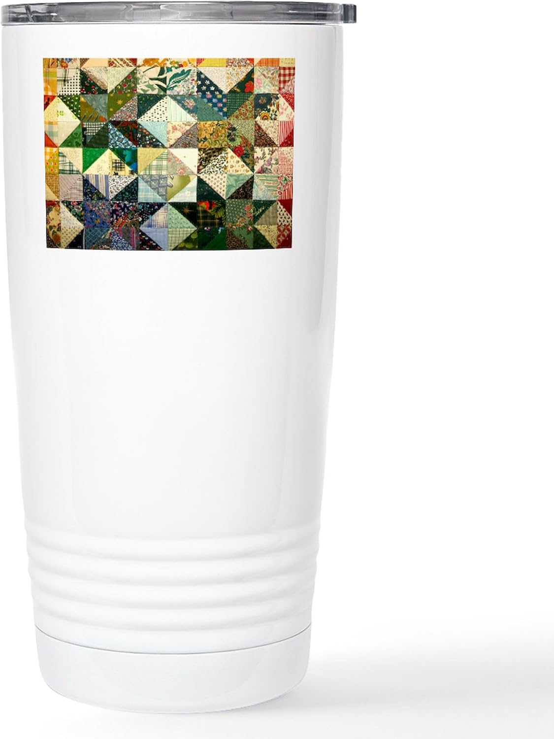 CafePress Fun Patchwork Quilt Stainless Steel Travel Mug 20 oz. Insulated Stainless Steel Coffee Tumbler