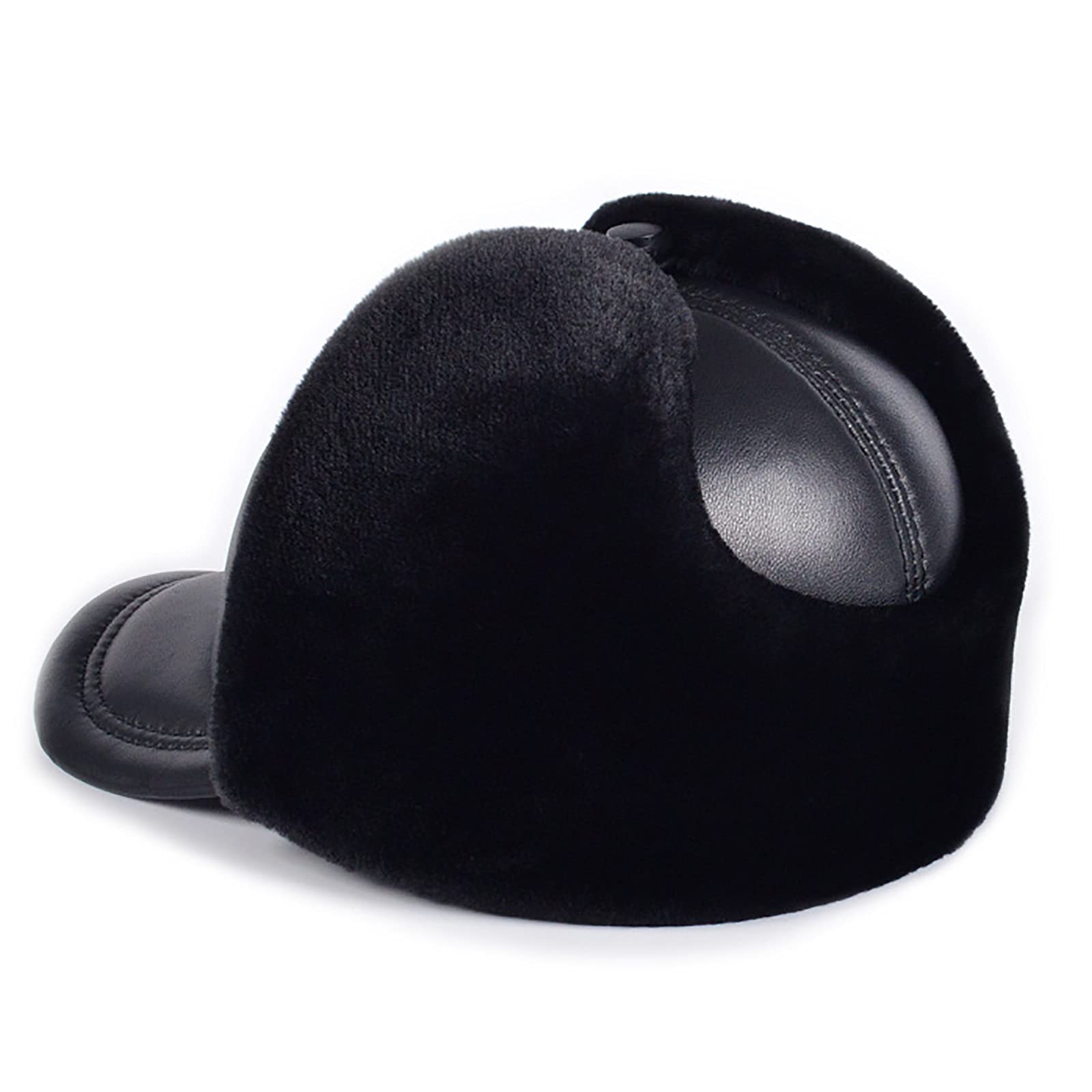 Cappelli invernali, cappello per bombardiere cappello aviatore con earflap fodatore trapper cappello spesso pelle di pecora in pelle di pecora per lo sci, pattinaio, arrampicata inverno