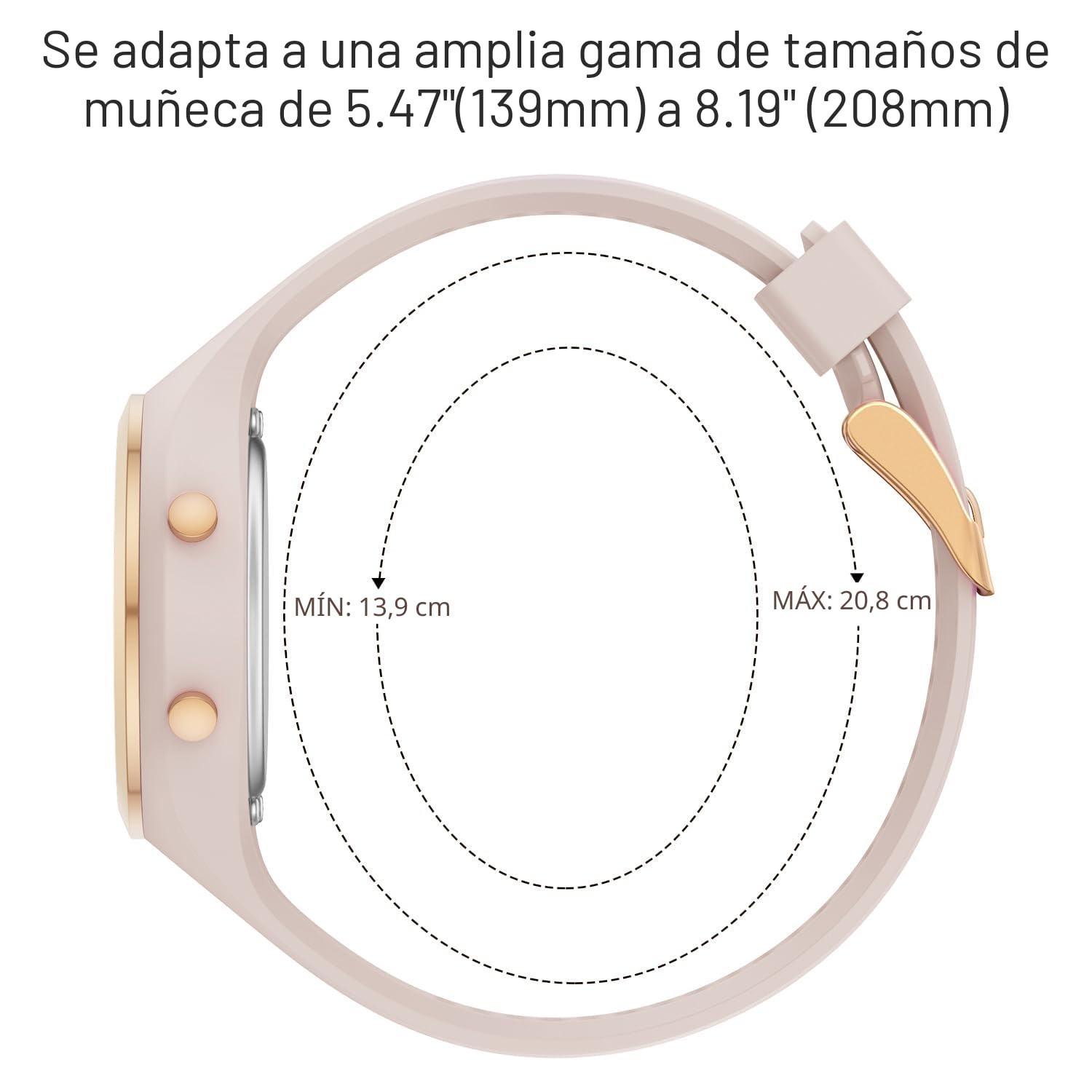 GOLDEN HOUR Reloj Digital Mujer, Resistente al Agua hasta 5 ATM, Deportivo, cronógrafo, Correa de Silicona, Reloj de Pulsera para Mujer con Fecha, Esfera Luminosa de fácil Lectura