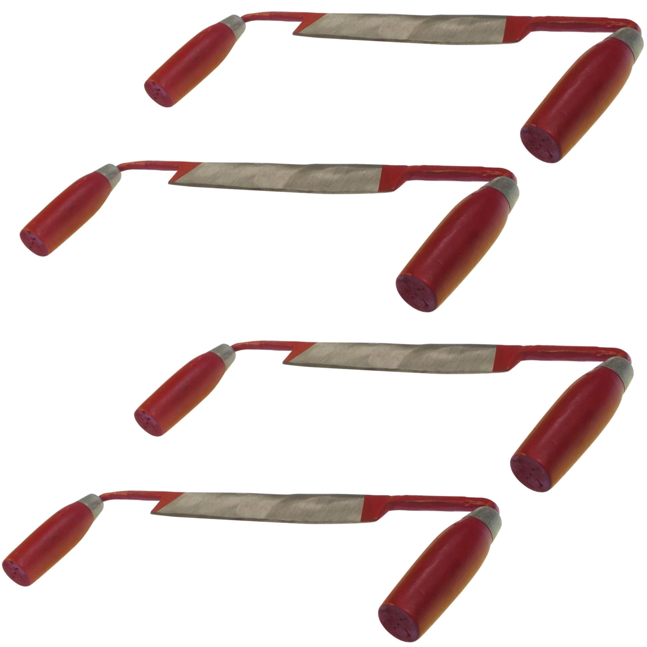 2 TLG Zugmesser gerade SET Zugmesser mit 240 mm Ziehmesser Abziehmesser Zugklinge Klinge Abziehklinge Bogenbau Zug Messer Zieh Messer Schaber Rindenschäler Entrinder Zieheisen Abzieheisen Zugeisen