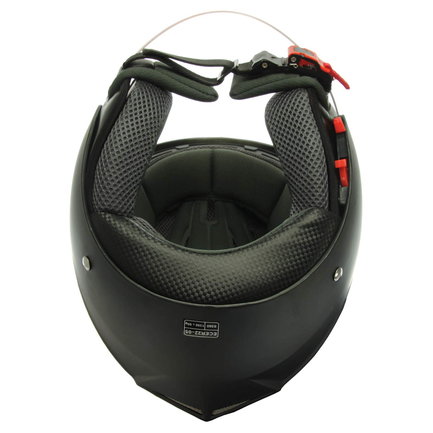 Mach1 Kask motocyklowy z wbudowaną osłoną przeciwsłoneczną ECE R 22.05, rozmiar XS do XXL