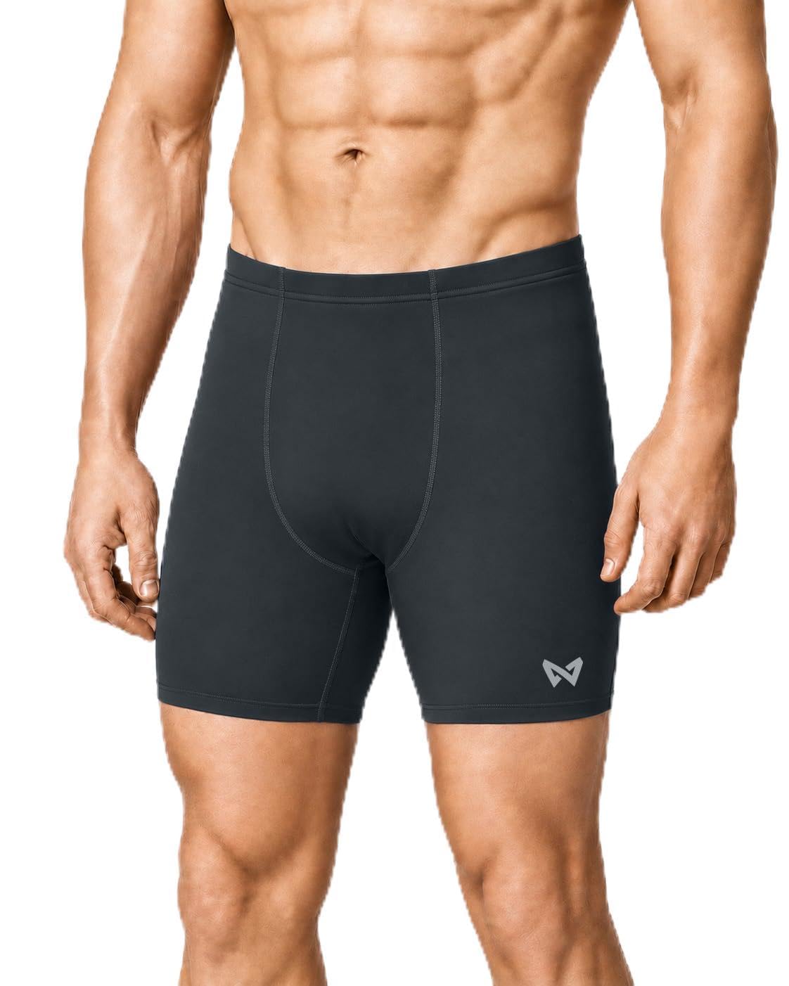 WISMBOX Badehose Herren Jammer, Wettkampf Schnelltrocknend Schwimmhose, UV-Schutz 50+ Kompression Training Badeshorts