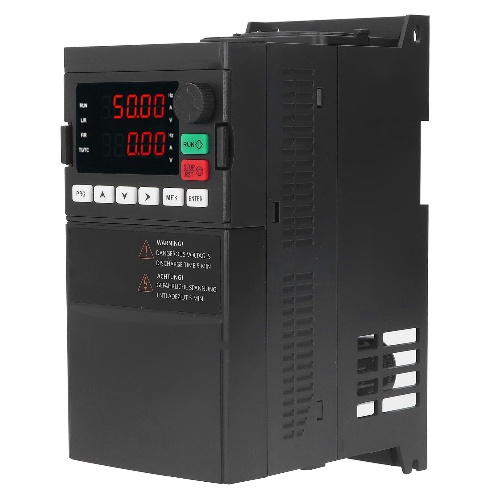 Inverter Motore con Regolatore di Frequenza a Frequenza Variabile da 2,2 KW con Protezione da Sovraccarico Velocità di Lavoro Elevata Dissipazione del Calore Ventola di Raffreddamento