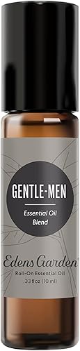 Edens Garden Gentle-Men - Mezcla de aceites esenciales roll-on - 100% puro grado premium, natural, terapéutico, aromaterapia, seguro para niños y
