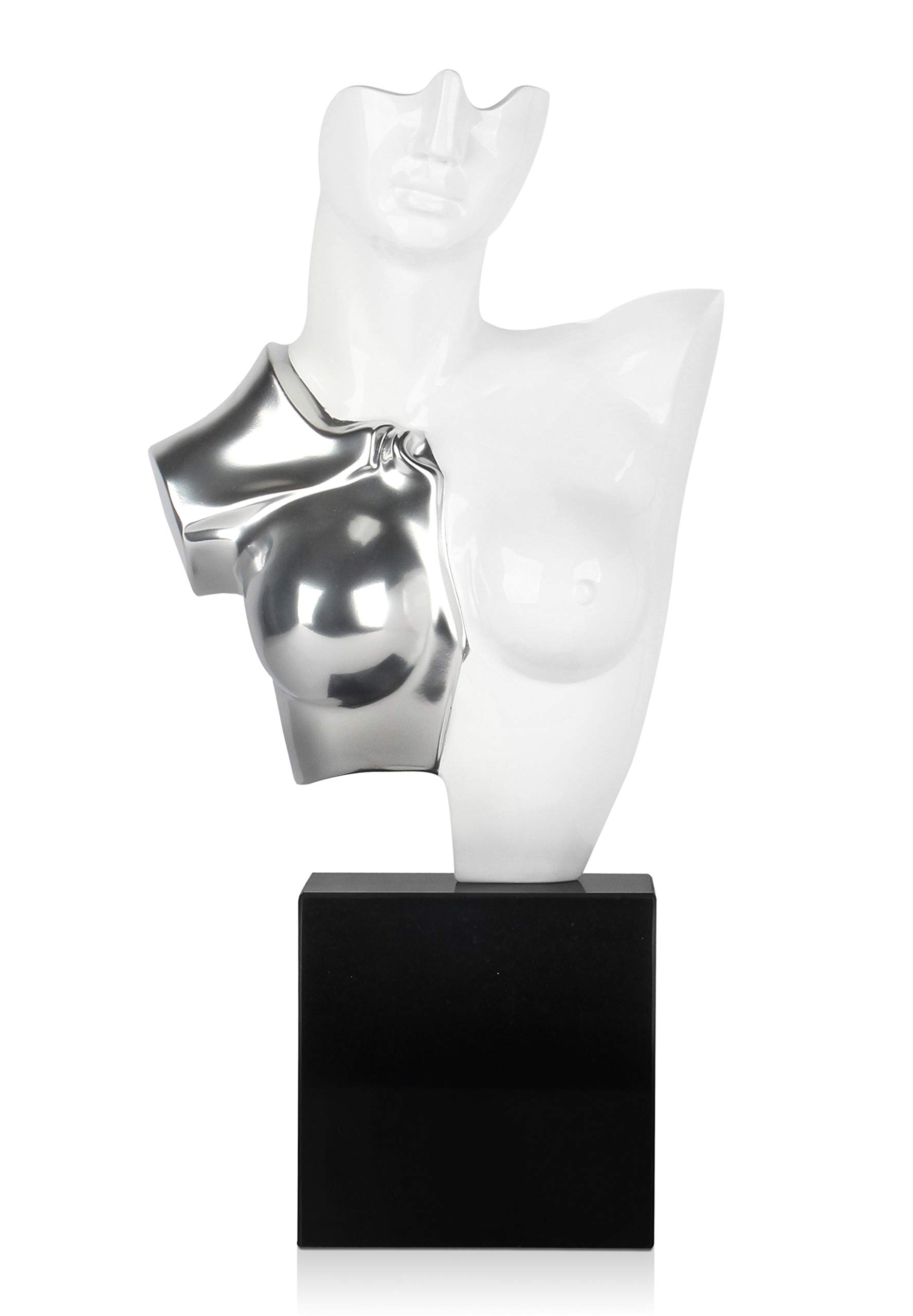 World Art Bust of Amazon Resin Sculptures, Multi-Colour, H50 x W24 x S10 cm