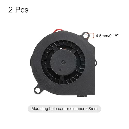 Miniatura 3 de MECCANIXITY Ventilador de enfriamiento sin escobillas DC 6015 2.362x2.362x0.591 in turbina Turbo doble rodamiento de bolas soplador de flujo