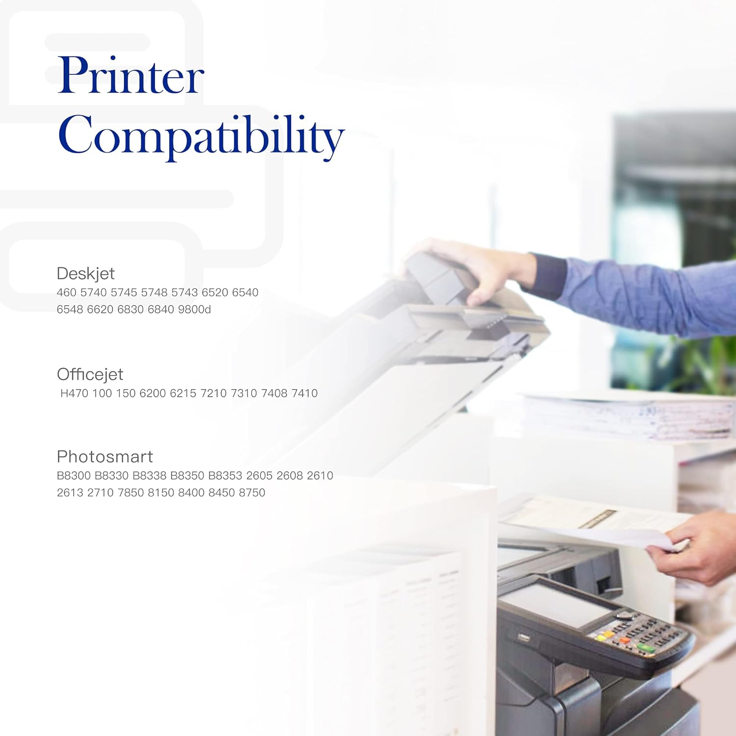 Valuetoner Remanufactured Ink Cartridge Replacement for HP 96 97 for DeskJet 460 5000 6000 9800 OfficeJet H470 100 6200 7000 PhotoSmart B8350 300 2000 8000 PSC 1600 2350 Series (3 Black, 2 Tri-Color)