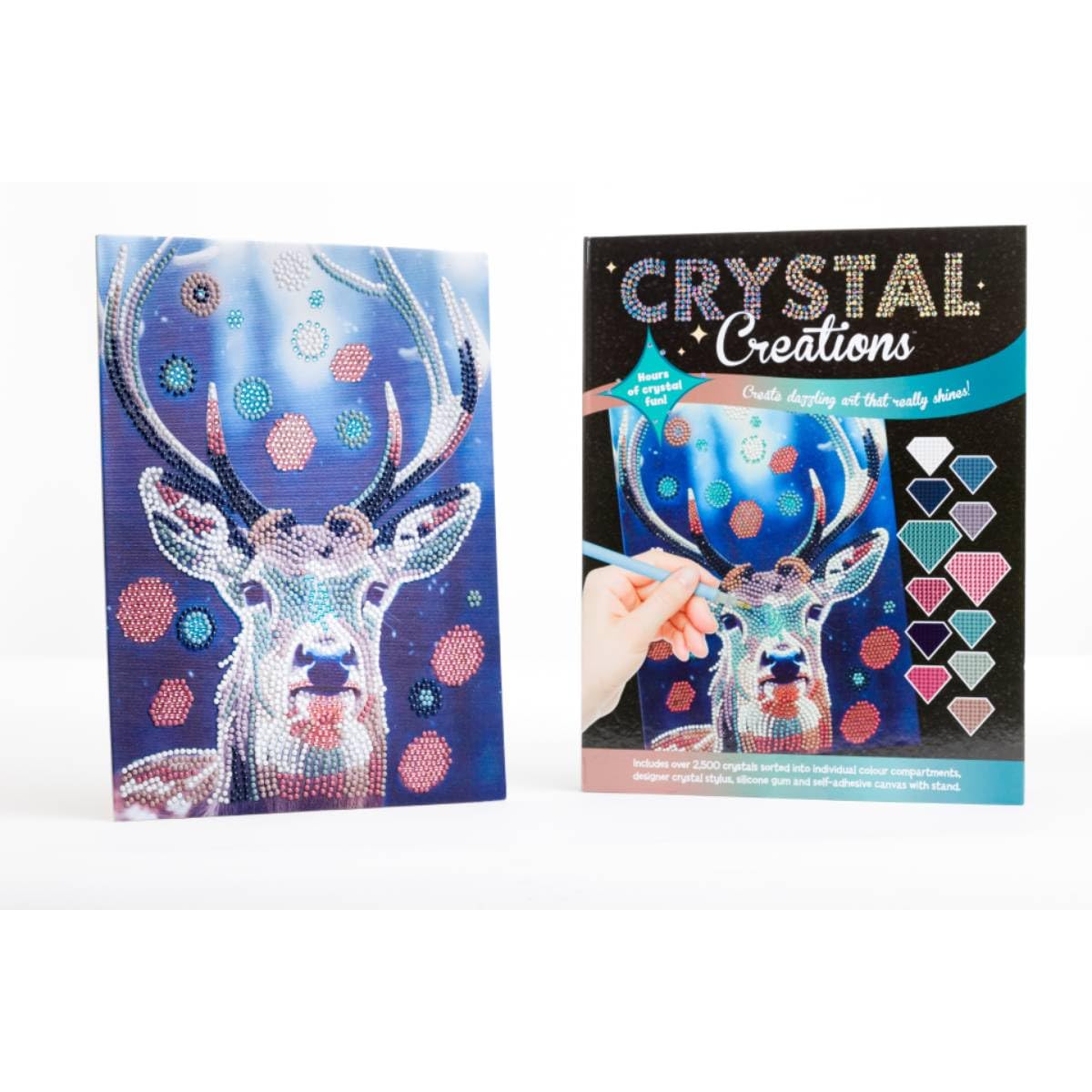 Crystal Creations Neon Lion | Diamond Painting Con 3700 Gemme, Kit Adulti E Ragazzi, Attività Creativa - 2