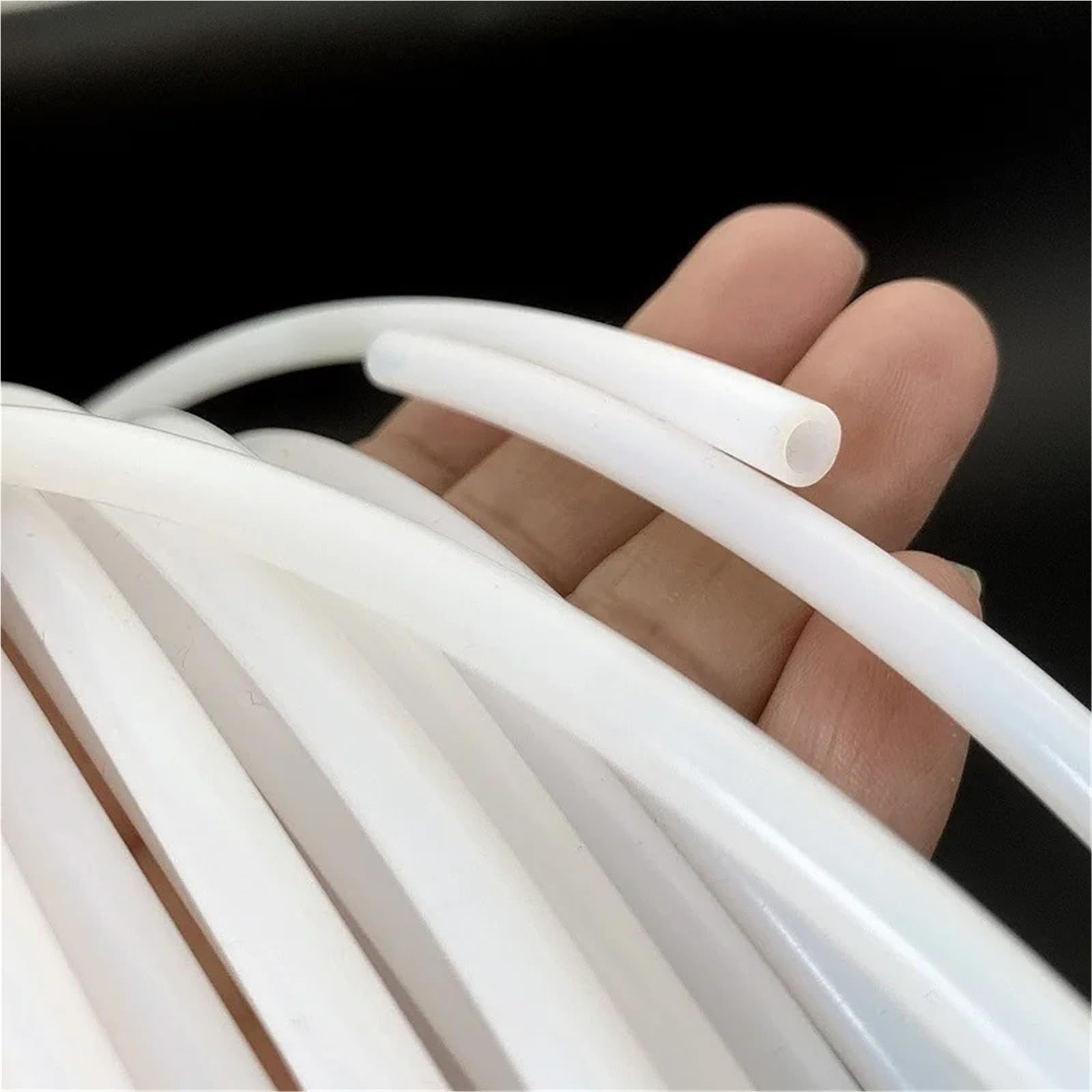 Tube PTFE Paroi intérieure lisse isolée ignifuge ID 1-14 mm(5M_ID 6XOD 10MM)