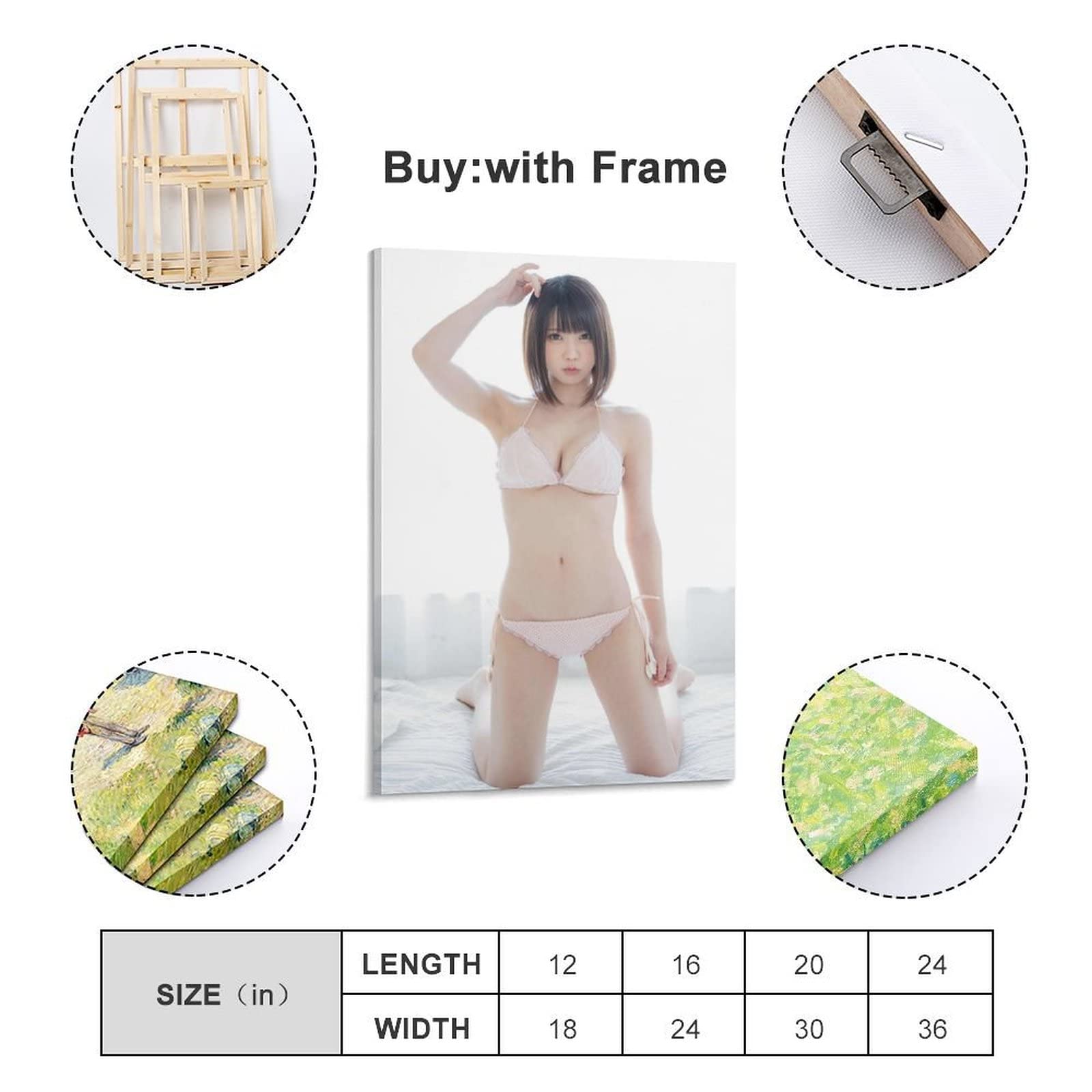 Amazon.co.jp: ポスターえなこ(Enako) ビキニ 下着 セクシー ウォール