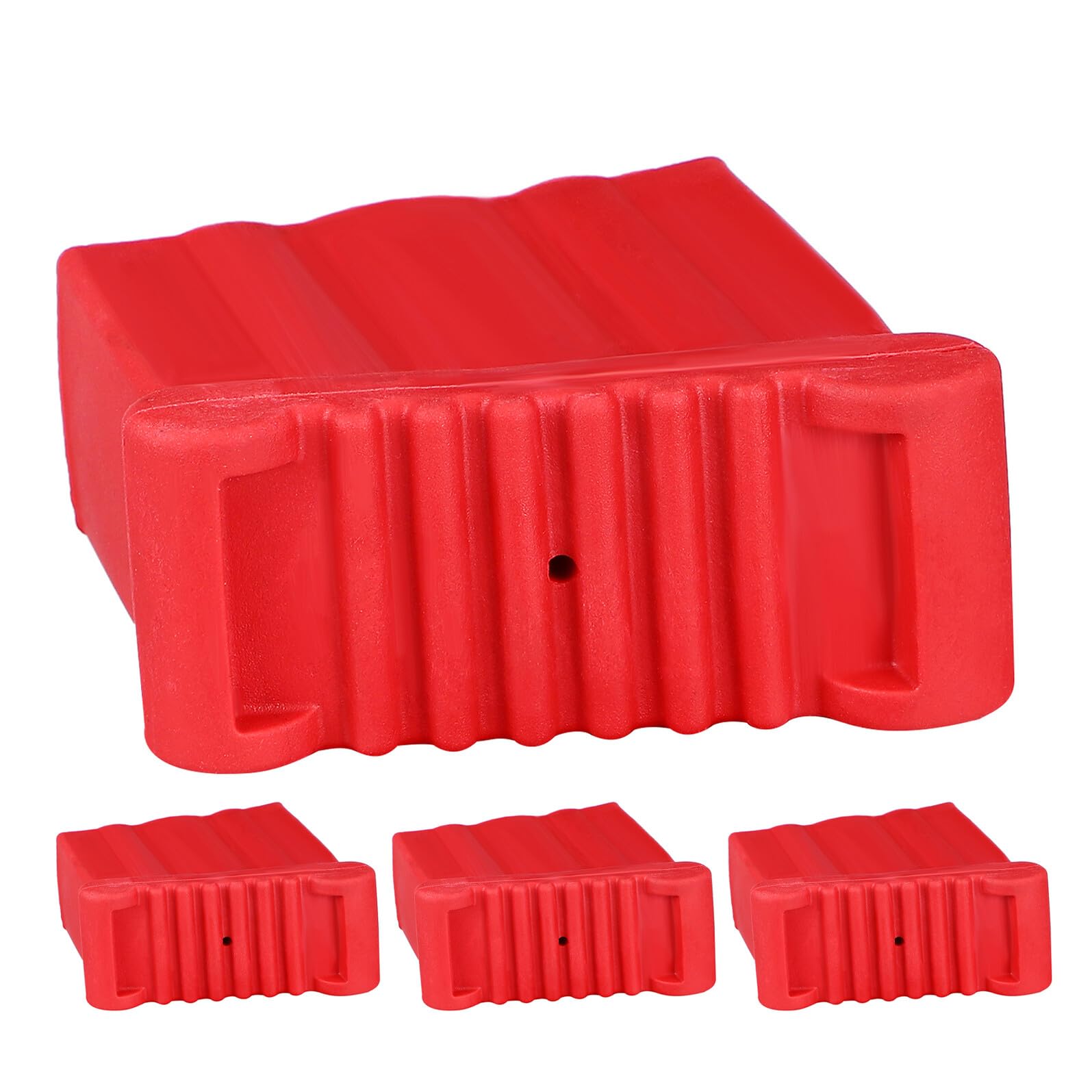 Embouts pour pieds d'échelle pliante 71X28 CM en plastique résistant x4