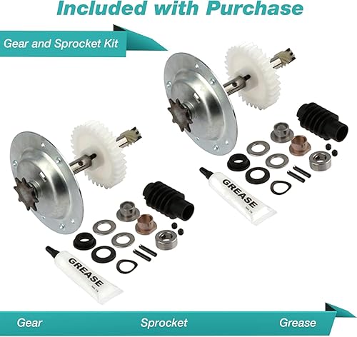 Miniatura 3 de 2 repuestos para Liftmaster 41c4220a Kit de engranajes y piñones para los modelos Chamberlain, Sears, Craftsman 1/3 y 1/2 HP