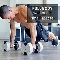 Vista 6 de Adjustable Dumbbell (Single) 5-40/80lb, 5lb Increments, for Home Gym Fitness - Upto 20 weight settings