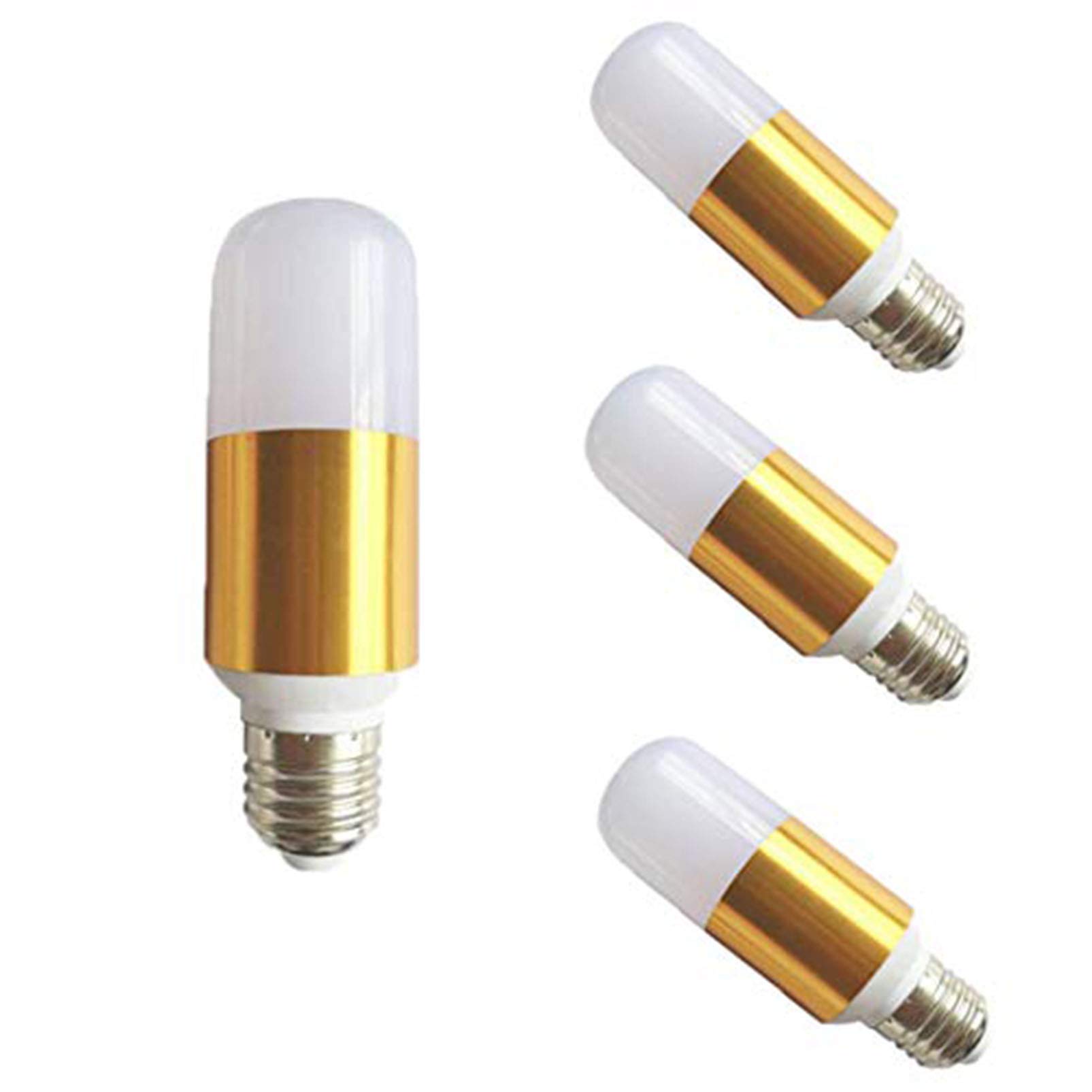 9W LED Bright Stik Light Bulb (4 Pack) E26/E27 Base 9W 3000K Warm White 100W Equivalent Tubular LED Bulb 500lm Lamp 180 Degree Beam Angle Cylindrical Shape Light Bulb,AC85-265V