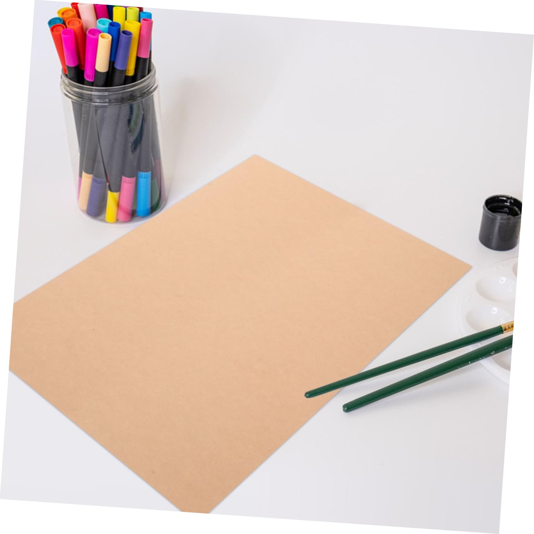Khakifarbenes Kartonpapier 100 Blatt 180g für Bastelprojekte | Leere Karten für Indexkarten und Fotodruck, Papier mit Hoher Reißfestigkeit, Letter Format