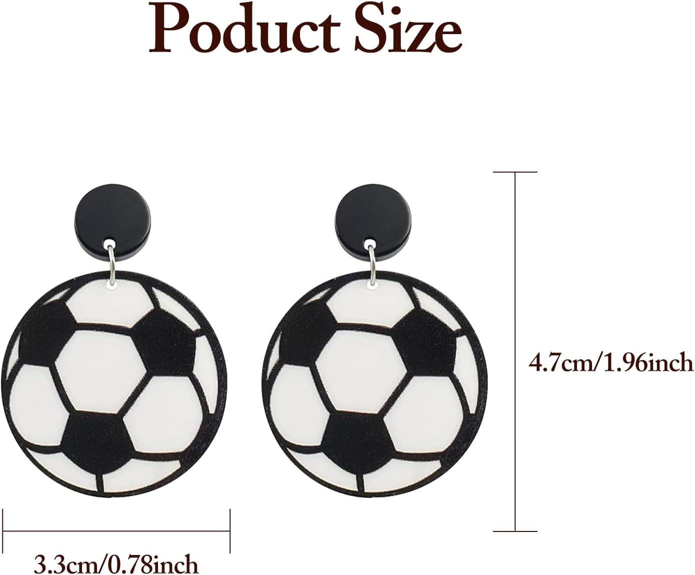 Cute Football Earrings for Women, Lightweight Sporty Dangle Jewelry for Game Day, Tailgating & Everyday Wear - Image 3