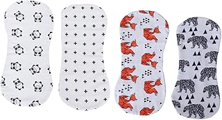 Toyvian Babador Para Arrotar 4 Unidades Trapos Para Arrotar Toalhas De Algodão Para Bebê Panos Absorventes Para Amamentar Cachecol Traseiro Para Crianças