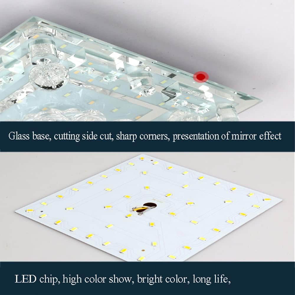 Square Crystal Recessed Lighting Modern LED Spotlight Baffle Trim LED Downlight Crystal Recessed Ceiling Light Daylight Retrofit Downlight 3000K/4000K/6000K Selectable