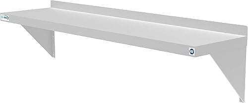 Vista 40 de KoolMore Estante organizador comercial de pared de 36 pulgadas con 3 ganchos de almacenamiento extraíbles para ollas y sartenes, soporte