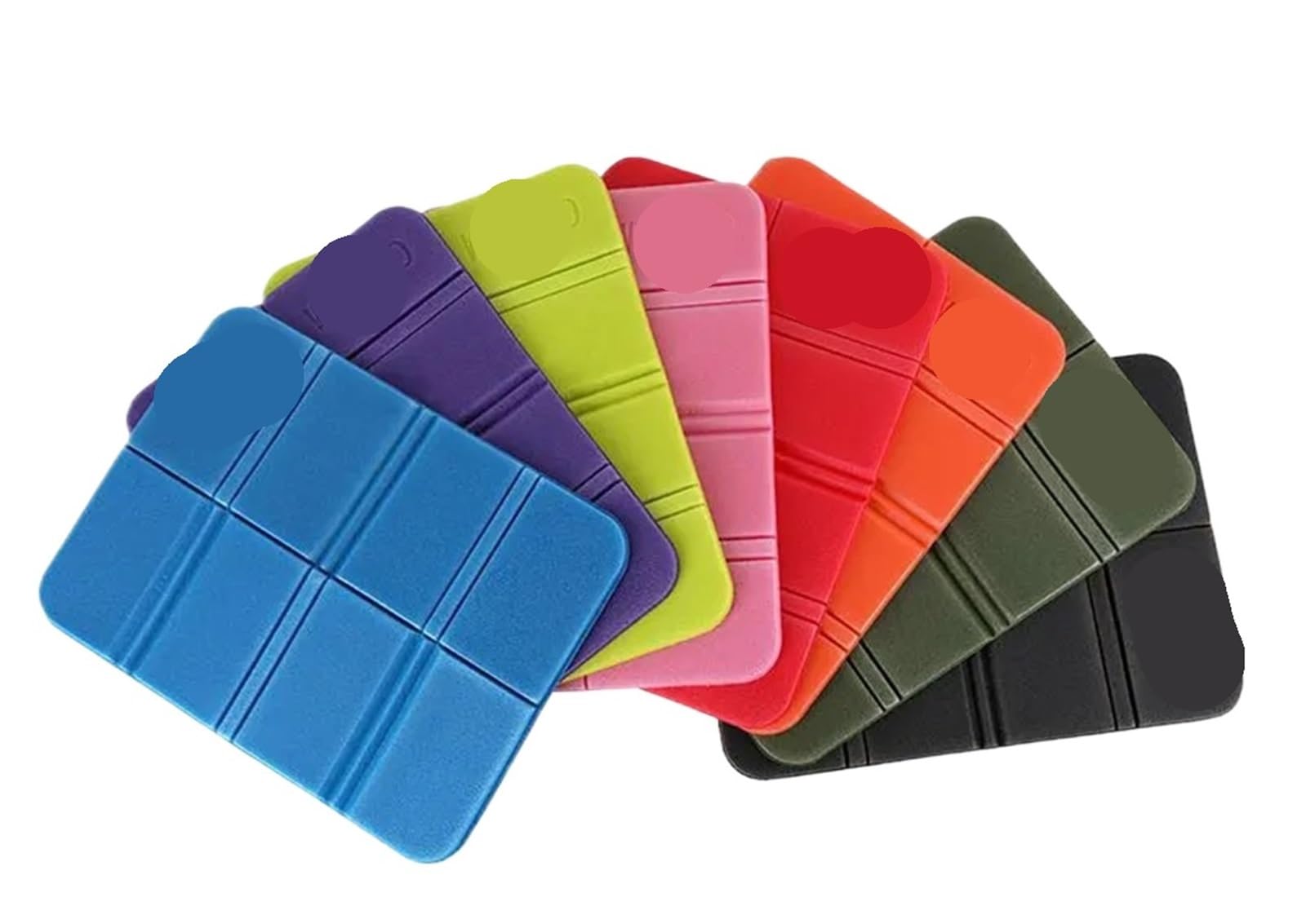 Gwyzax Stool Cushions 10PCS Foldable Portable Beach Camping Mat Waterproof Moisture-proof Pad Small Picnic Mats Outdoor Folding Seat Cushion(Green)