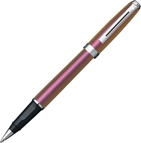 Sheaffer Prelude Chameleon - Bolígrafo roller con acabado de níquel magenta radiante