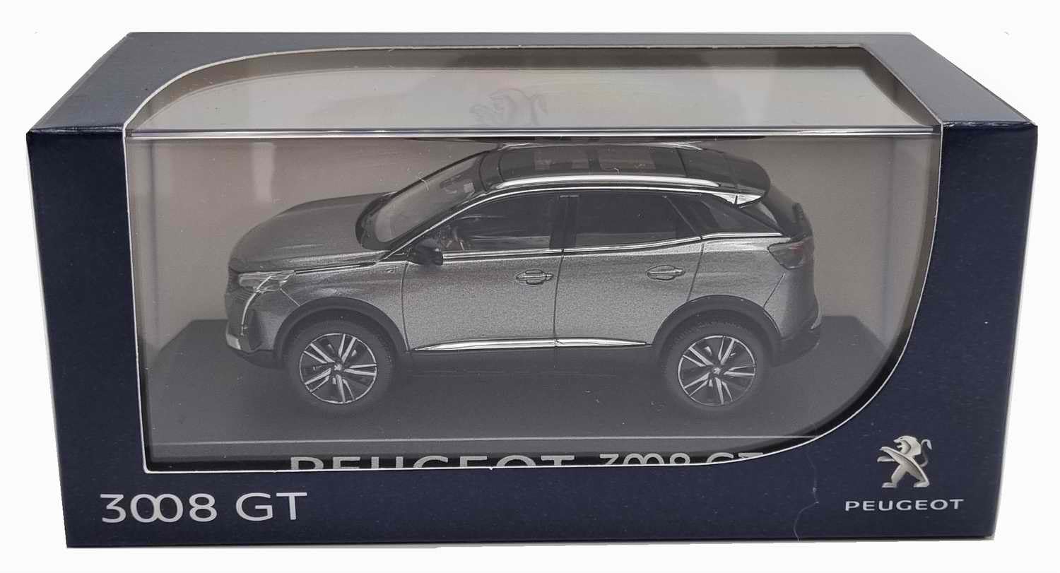 Miniature Peugeot 3008 GT 2020 – Norev 1/43, Gris Métallisé, Neuve Sous Boîte