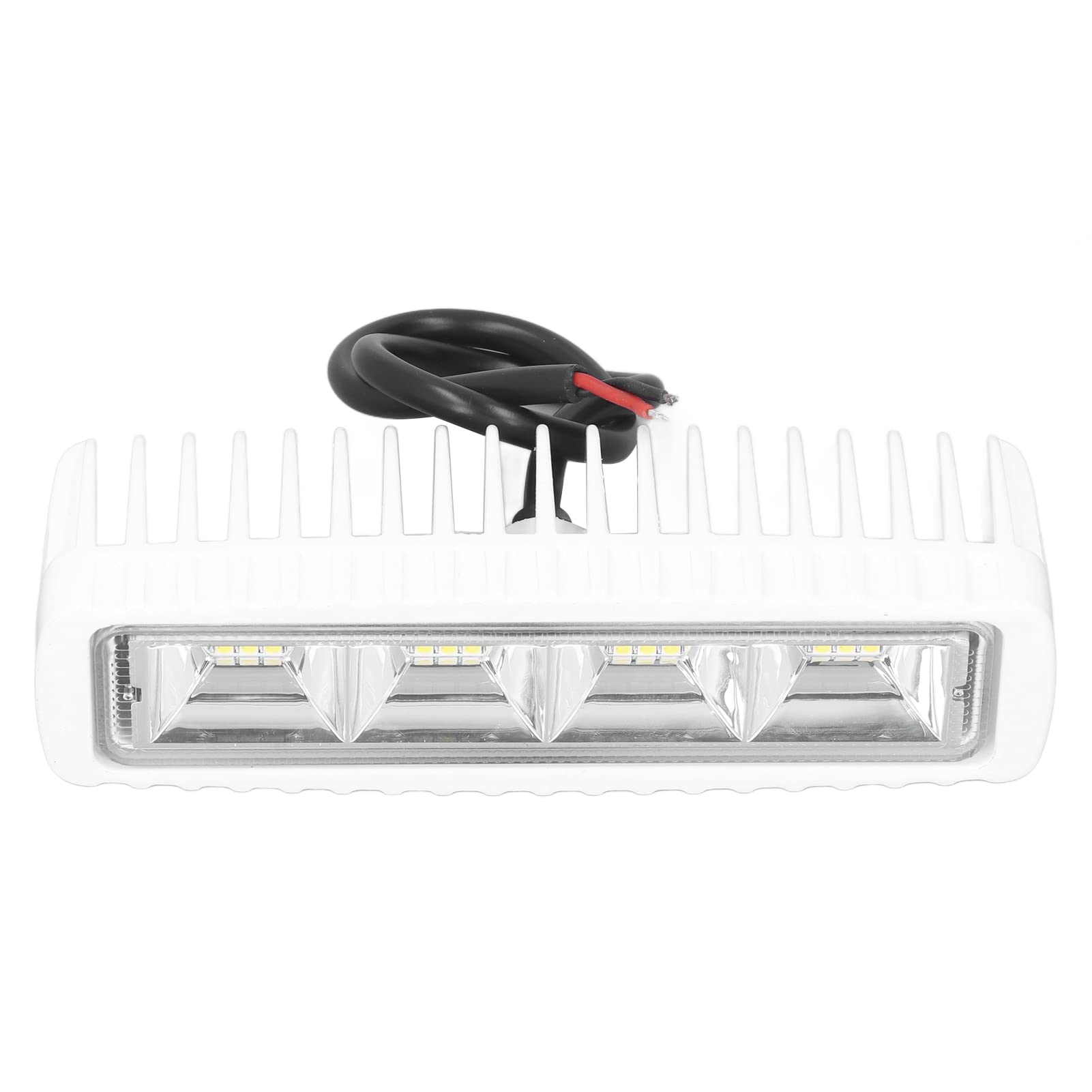 Lampe de pont de bateau, barre lumineuse de bateau de 6,3 pouces LED IP68 étanche 120° projecteur 4000LMS 12/24 V 6000K pour Marine pour RV