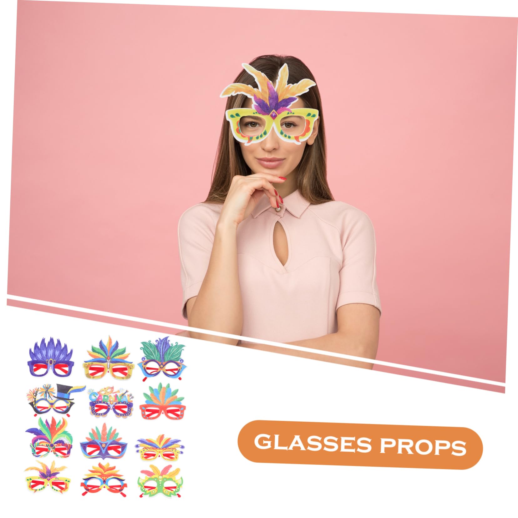 BESTYASH 24piezas Gafas De Coloridas Accesorios Divertidos Para Fotografía y Disfraces