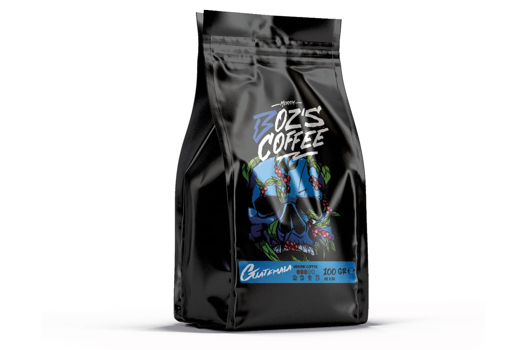 Meryem Boz's Coffee Guatemala Öğütülmüş Filtre Kahve, Orta Kavrulmuş, Yoğun Aroma, Çikolata ve Baharat Tonları, 100 g